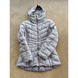 Bernardo Womens Quilted Puffer Jacket With Hood & Zippered Pockets Q3